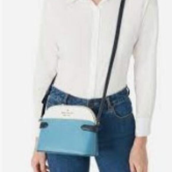 Kate Spade Staci Colorblock Dome Crossbody Bag - Niagara Blue/Multi - NWT - Picture 8 of 8
